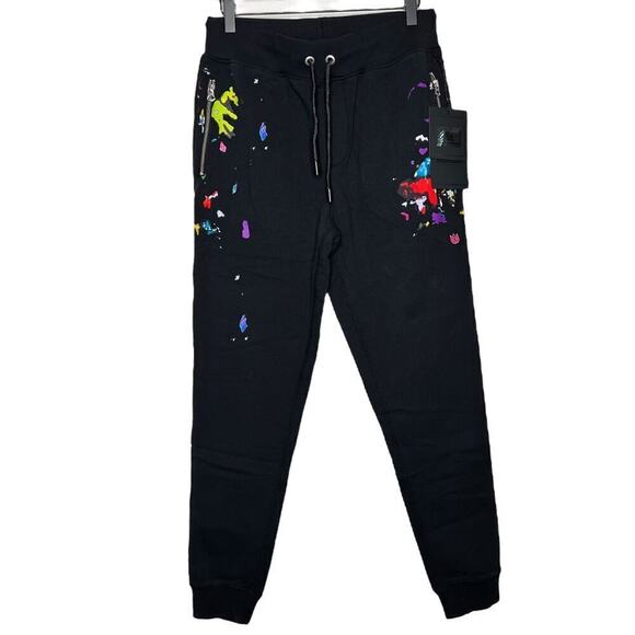 New Men’s Cult Of Individuality Splatter Jogger Size S - Picture 2 of 12
